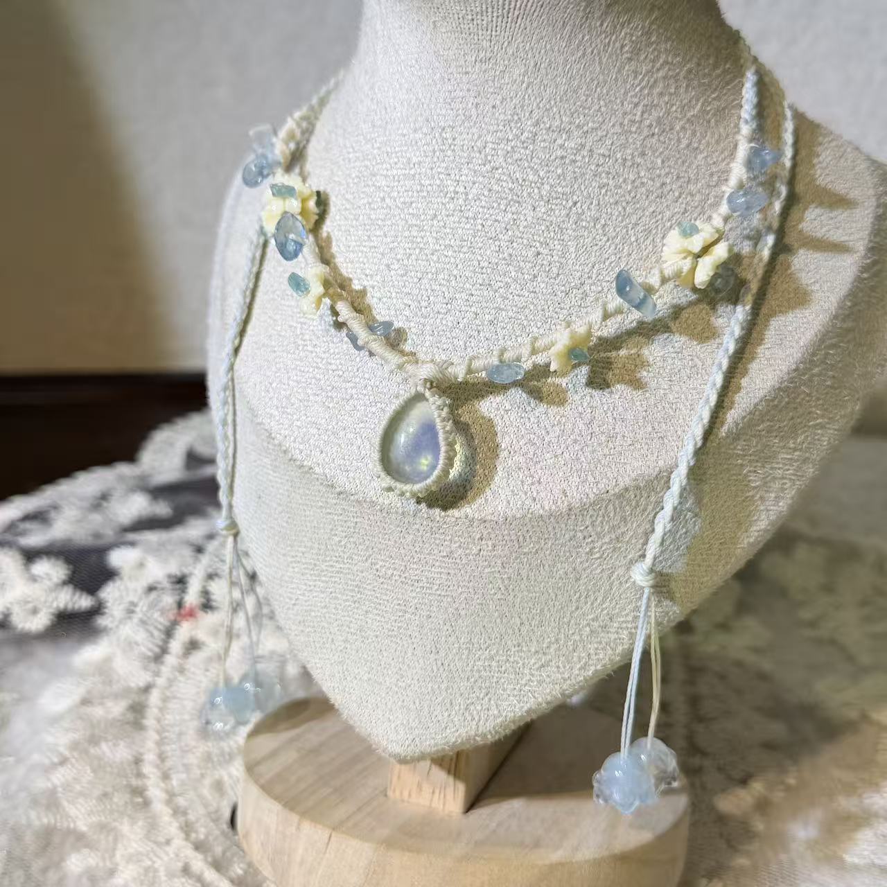Aquamarine Spring Necklace • Only One Available