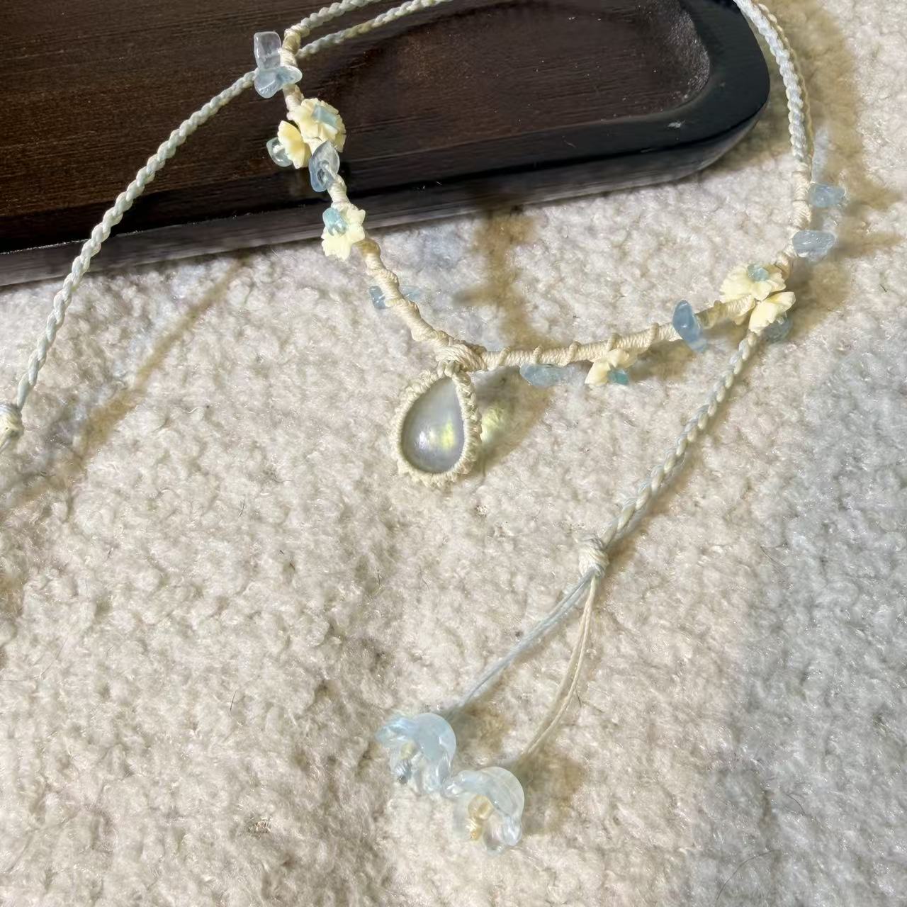 Aquamarine Spring Necklace • Only One Available