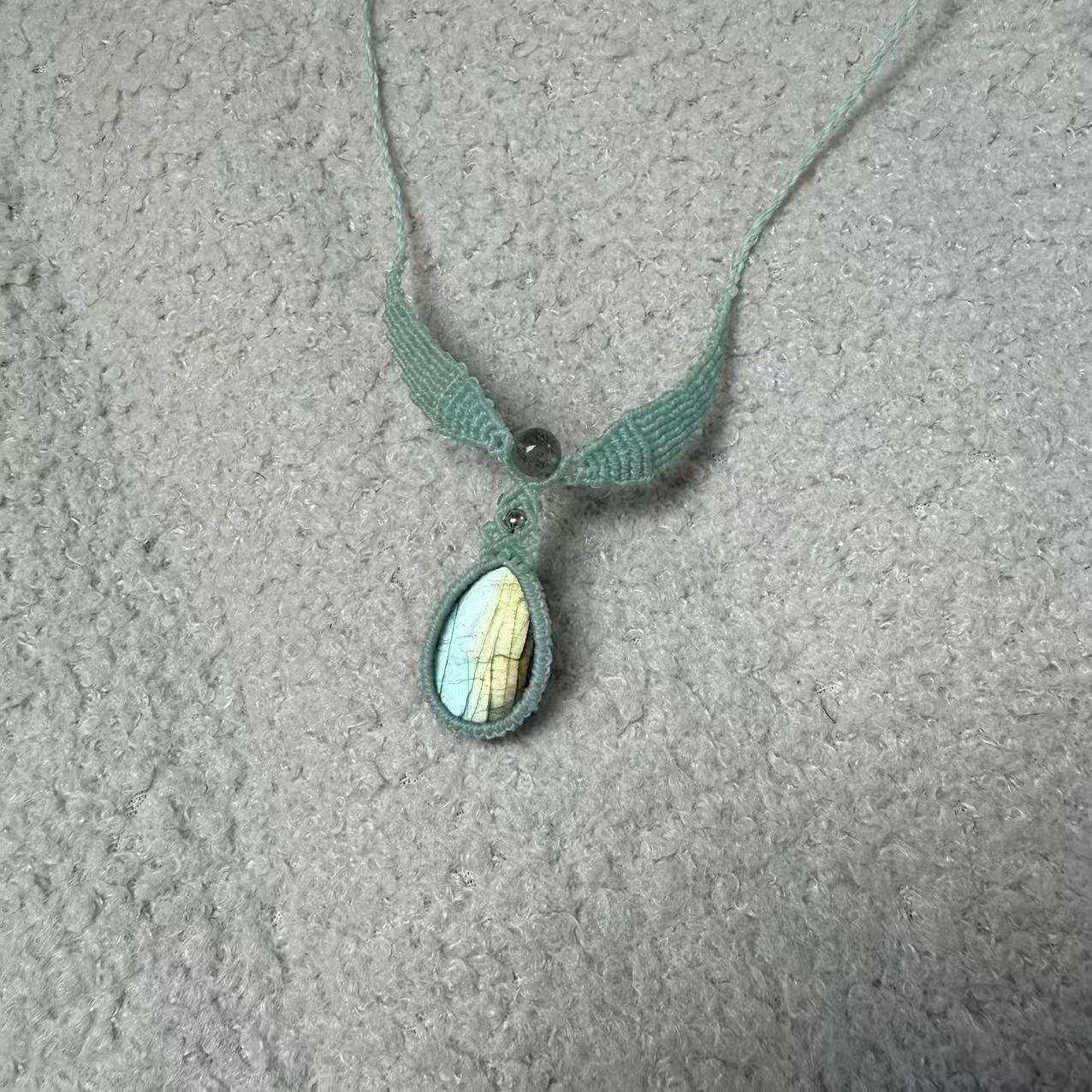 Angel Labradorite Necklace, Only One Piece
