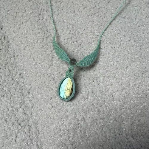 Angel Labradorite Necklace, Only One Piece