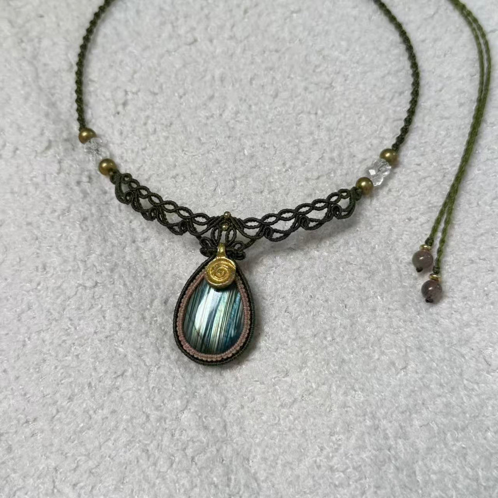 Green Labradorite Necklace • Only One Available