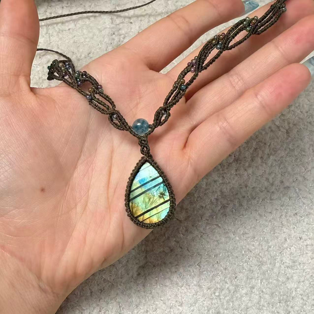 Simple Style Labradorite Necklace • Only One Available