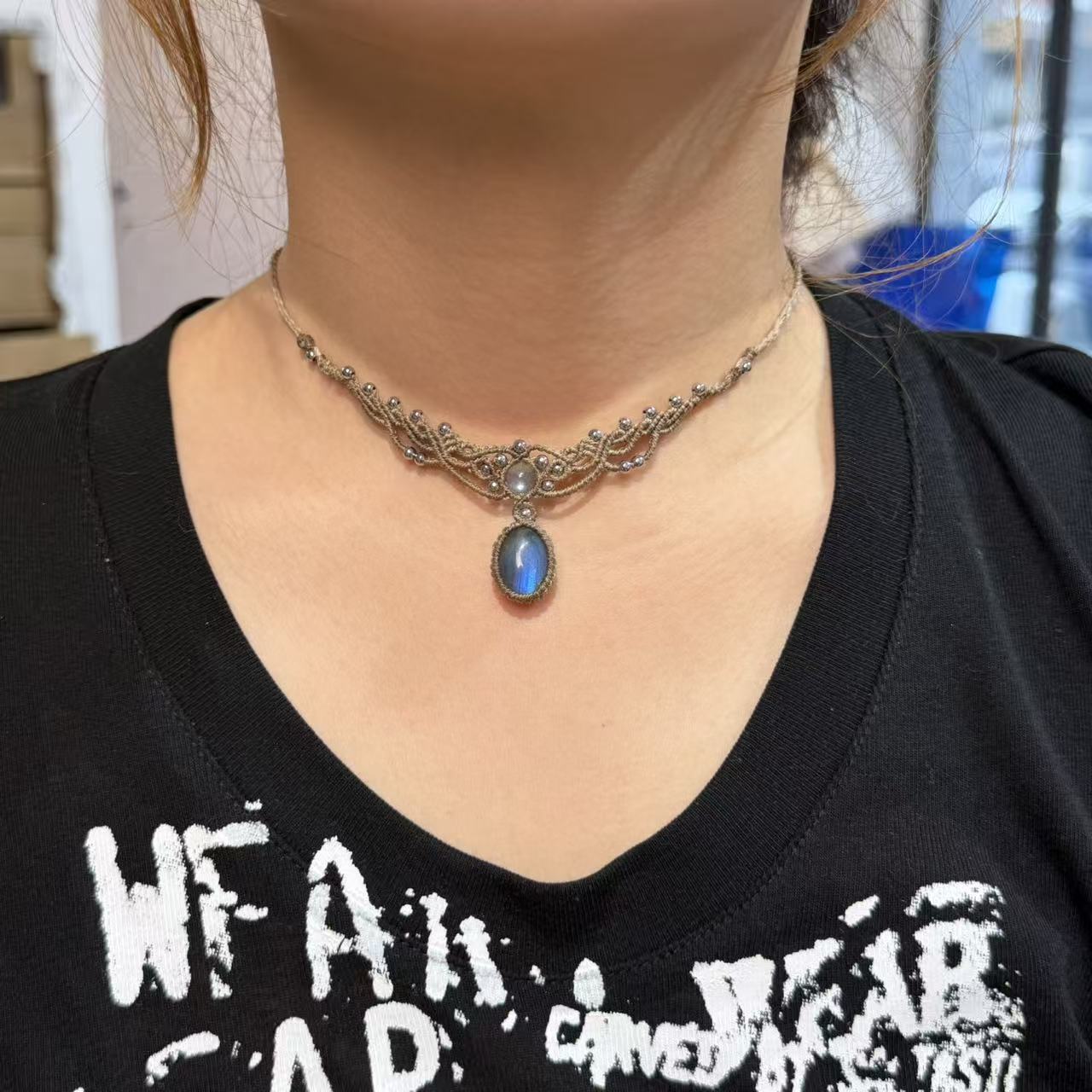 Blue Labradorite Choker • Only One Available