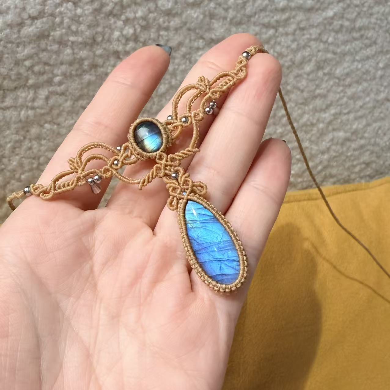 Twin-Stone Pendant Necklace • Only One Available