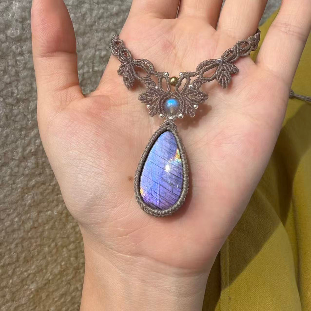 Purple labradorite necklace · One of a kind only