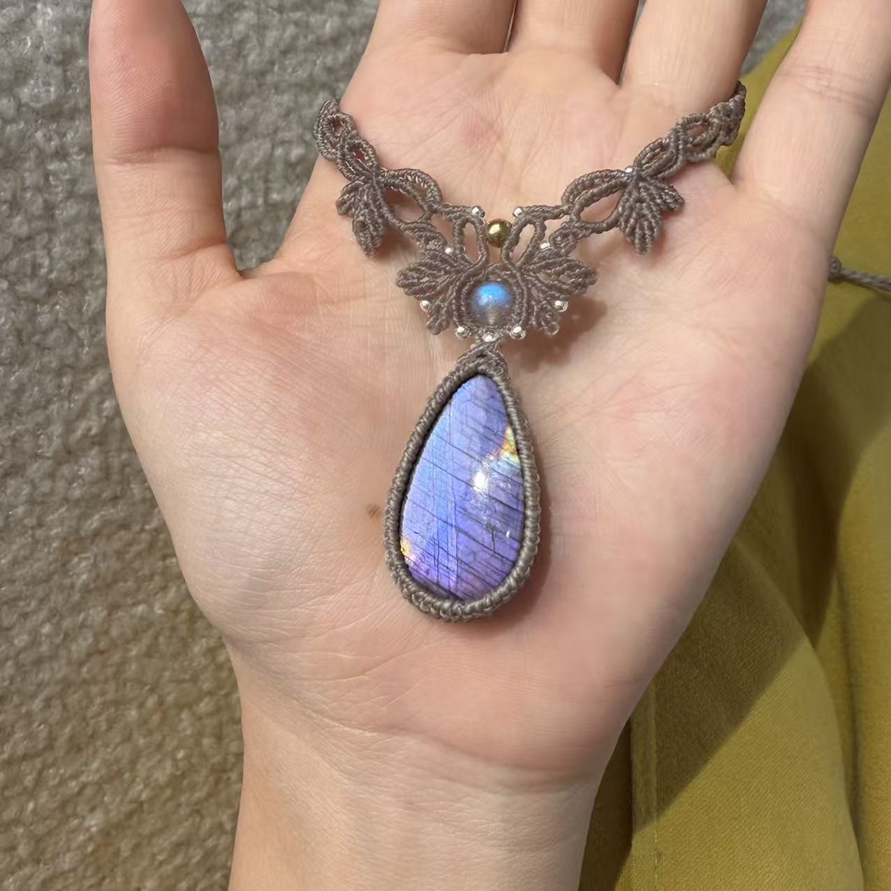 Purple labradorite necklace · One of a kind only
