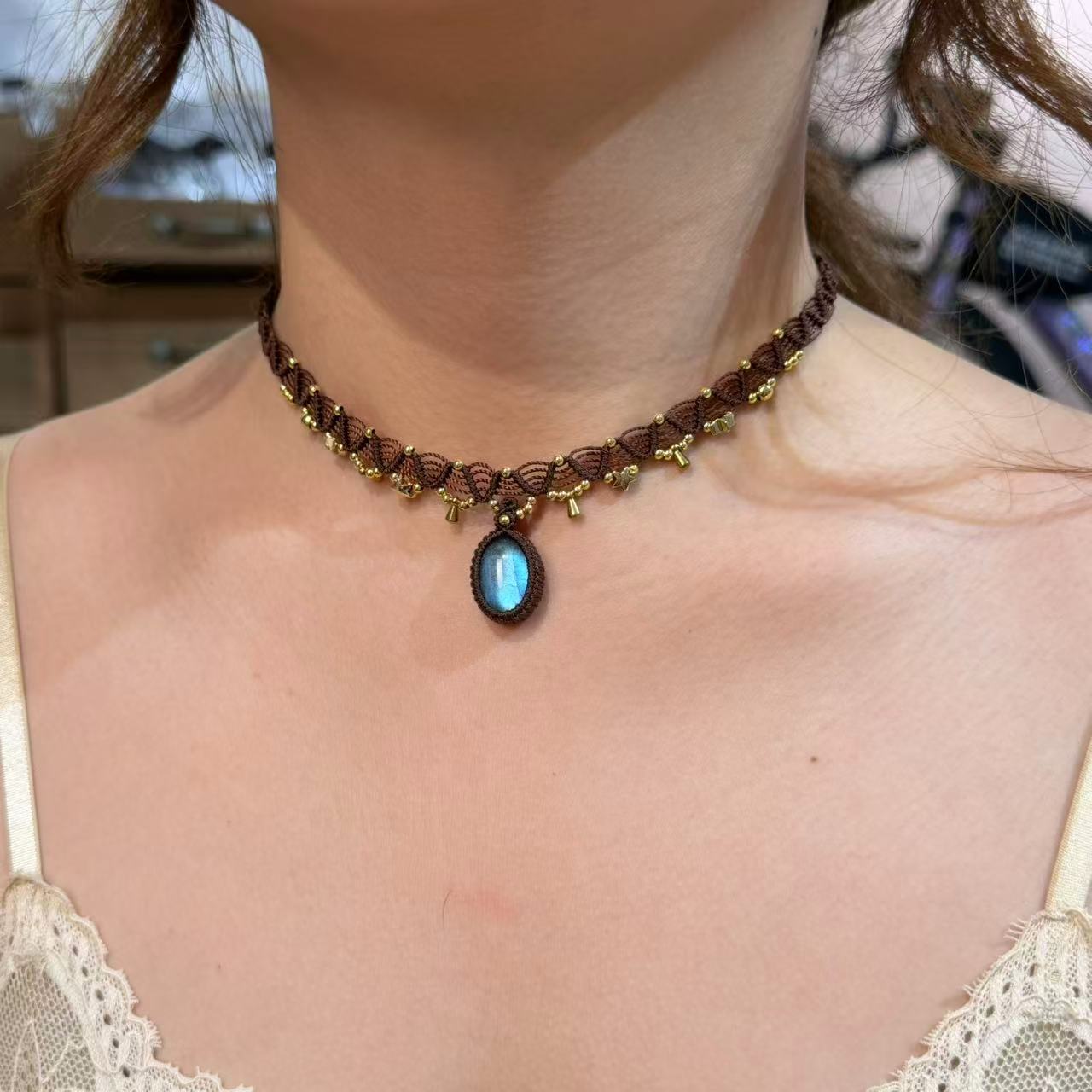 Labradorite Choker, One of a Kind