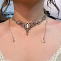 Pink Lepidolite Braided Necklace