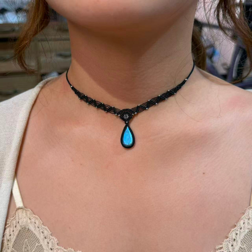 Faceted Labradorite Necklace, One of a Kind