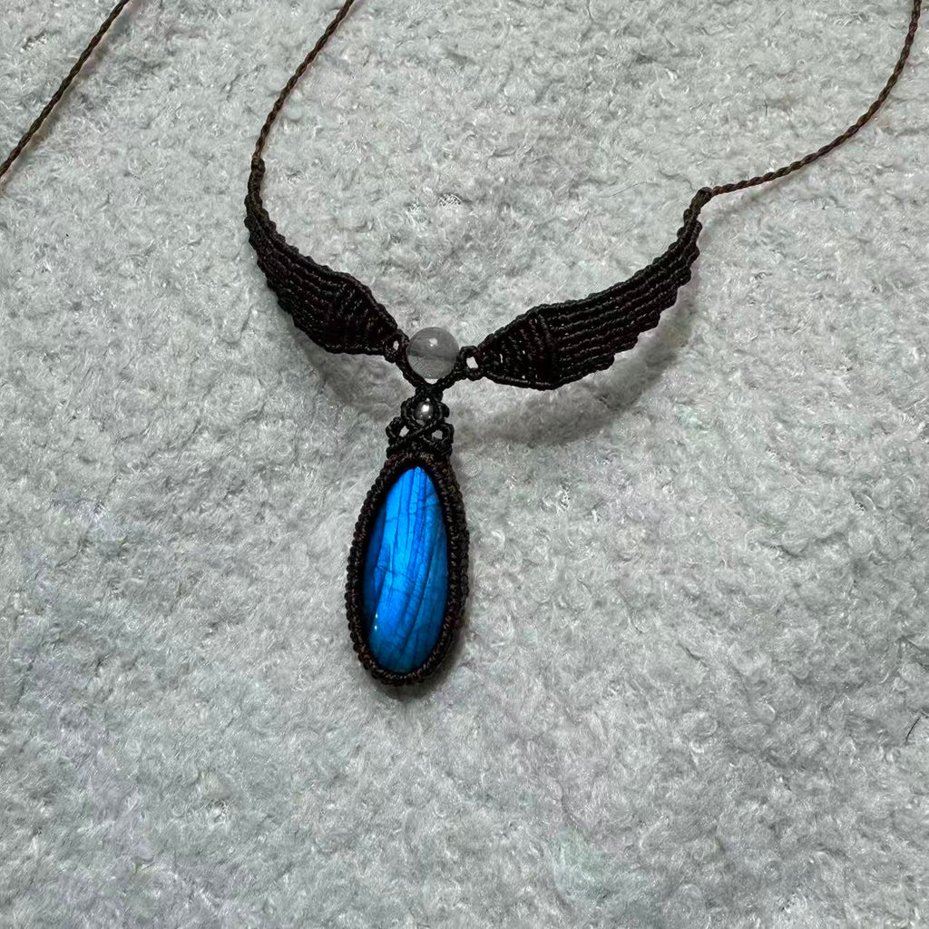 Angel Labradorite Necklace, Only One Piece