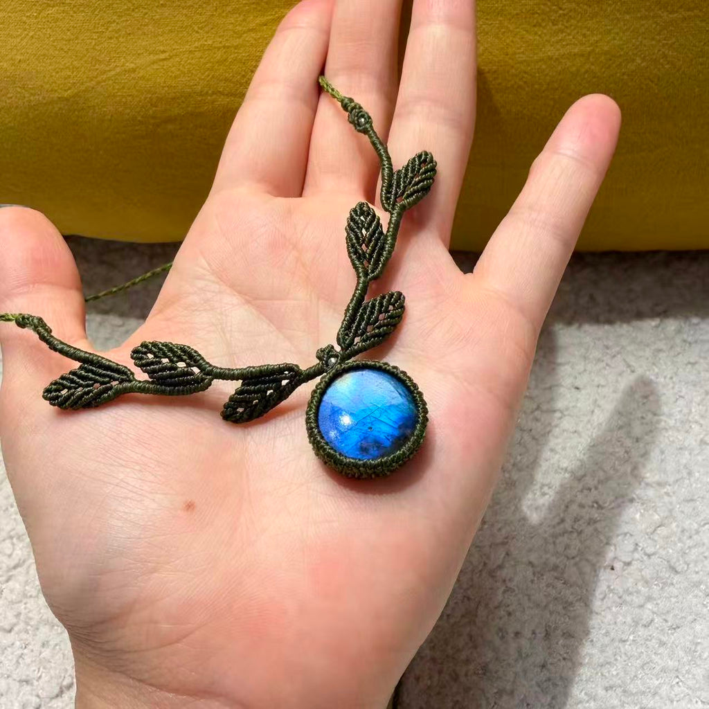 Green Round Necklace • Only One Available
