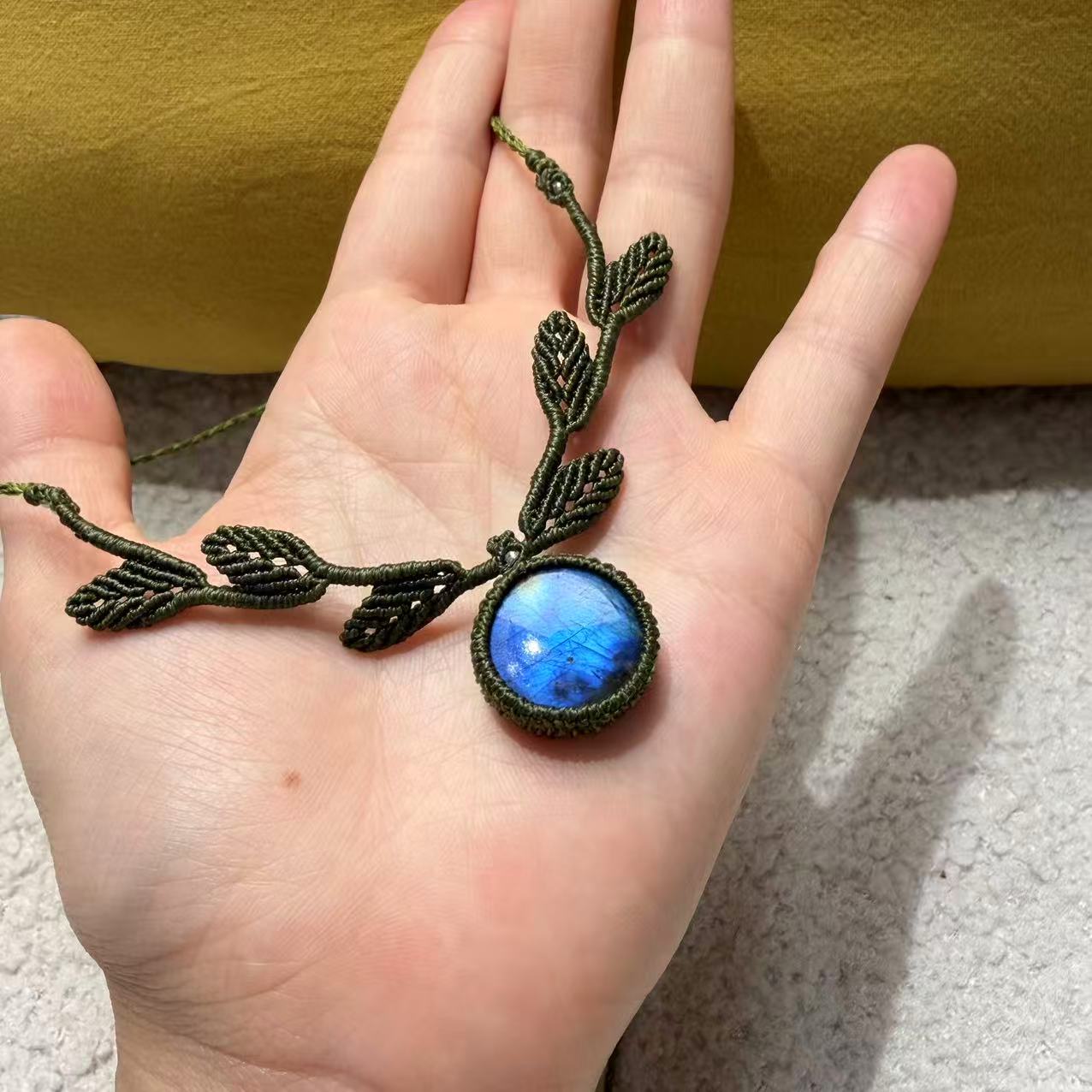 Green Round Necklace • Only One Available